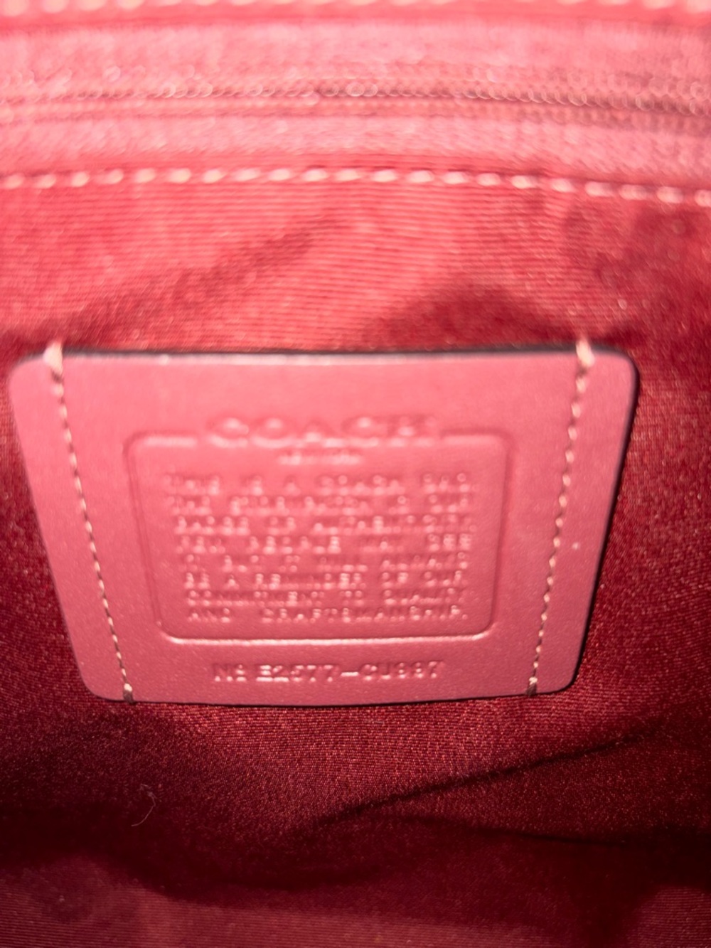Coach Black Leather Tote with Brown and Red Logo Web Straps - Picture 7 of 10